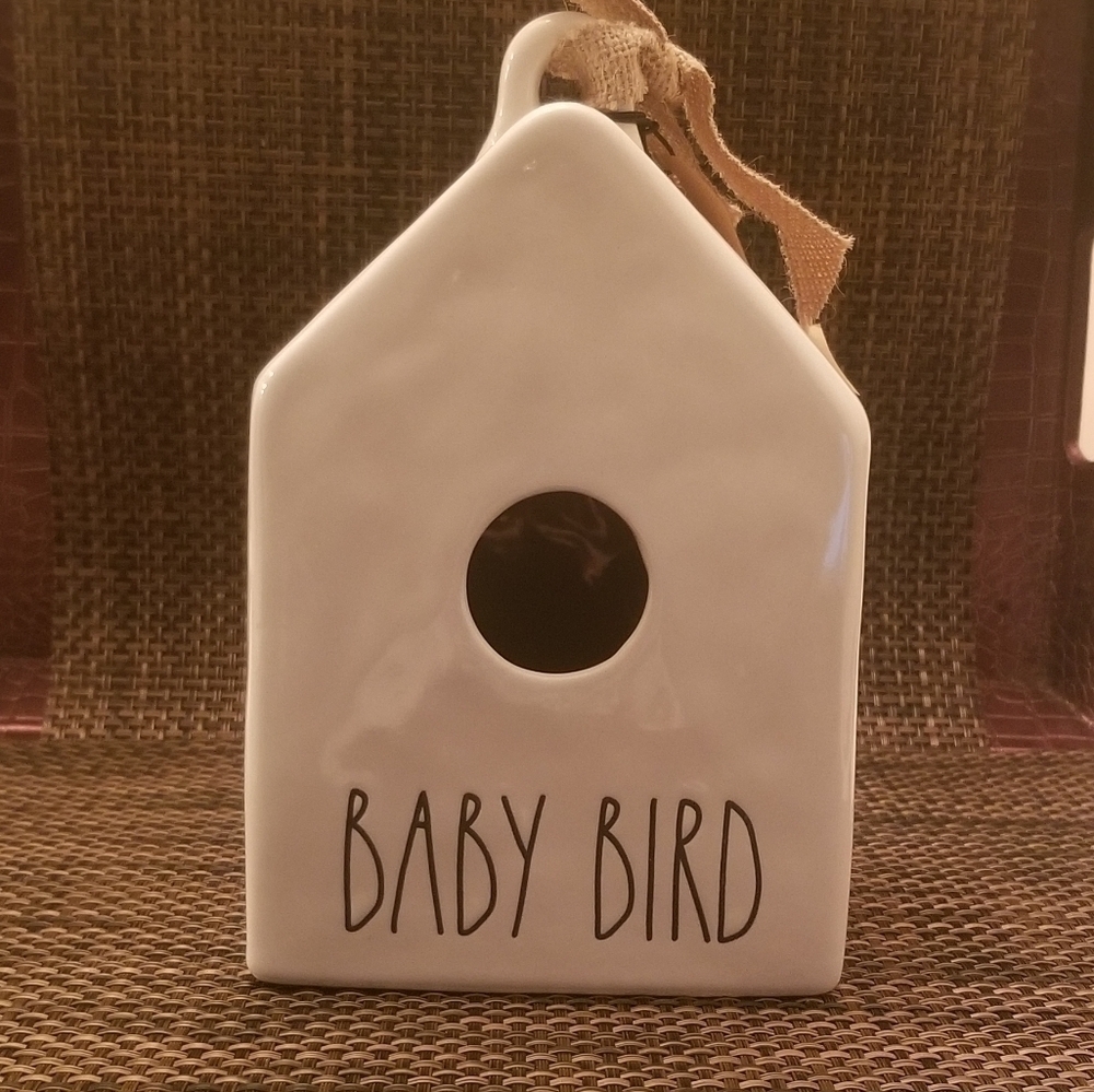 Rae Dunn "Baby Bird" Ceramic Birdhouse NWT.